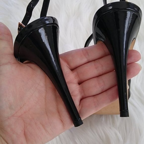 Kate Spade Genna Patent Leather Peep Toe Heels - Picture 10 of 16